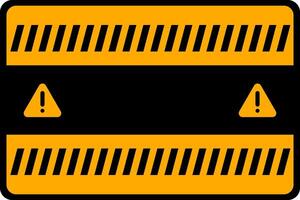 Warning frame images with strips vector