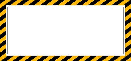 Warning frame images with strips vector