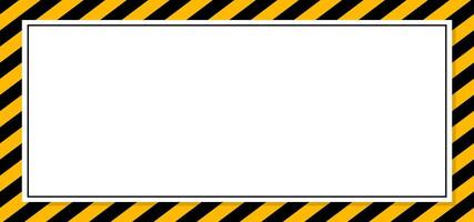 Warning frame images with strips vector