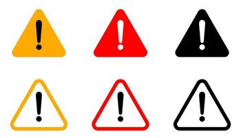 Warning signs on pack vector