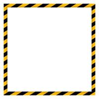 Warning frame images with strips vector