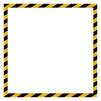 Warning frame images with strips vector