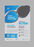 Corporate flyer design template vector