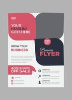 Corporate flyer design template vector