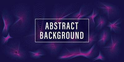 background with lines in abstract curves and gradient effect in pink and purple vector