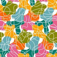 seamless background with colored geometric patterns. Lines vector