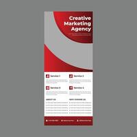 Professional Rollup Banner Design For Your Template vector