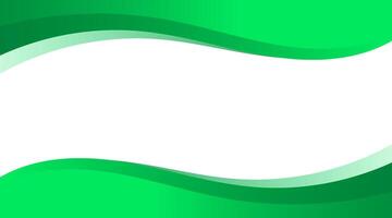 Abstract business banner background with green modern curve. illustration vector