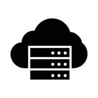 cloud computing icon design. internet storage sign and symbol. vector