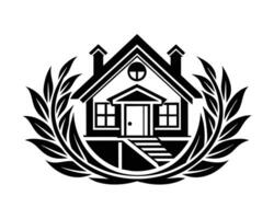 Houses logo on white background vector