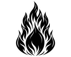 diseño de llamas de fuego vector
