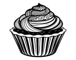 Mini cupcake line icon design vector