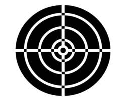 Black and white target vector