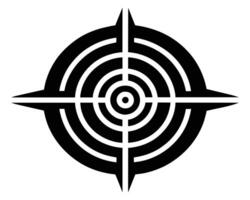 Black and white target vector