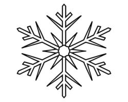 Snowflake flower coloring vector