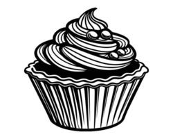 Mini cupcake line icon design vector