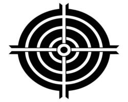 Black and white target vector