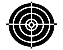 Black and white target vector