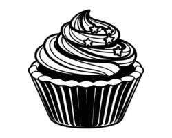 Mini cupcake line icon design vector