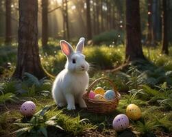 hermosamente decorado Pascua de Resurrección huevo foto