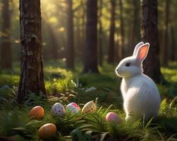 hermosamente decorado Pascua de Resurrección huevo foto