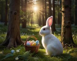 hermosamente decorado Pascua de Resurrección huevo foto