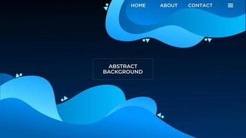 ABSTRACT BLUE BACKGROUND ELEGANT GRADIENT SHAPES SMOOTH LIQUID COLOR DESIGN TEMPLATE GOOD FOR MODERN WEBSITE, WALLPAPER, COVER DESIGN vector