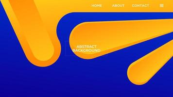 ABSTRACT BLUE BACKGROUND ELEGANT GRADIENT SHAPE ORANGE SMOOTH LIQUID COLOR DESIGN TEMPLATE GOOD FOR MODERN WEBSITE, WALLPAPER, COVER DESIGN vector