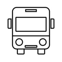 Simple bus icon. Vehicle. vector
