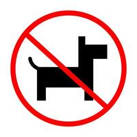 No mascotas permitido. restricciones en mascotas. vector