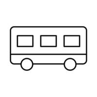 Simple bus icon. Bus stop. vector