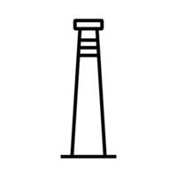 Simple chimney icon. Exhaust chimney. vector