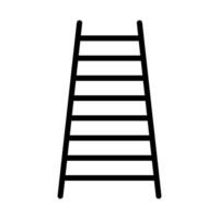 Simple ladder step icon. vector