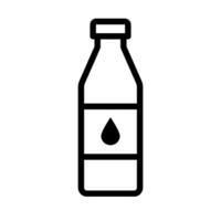 Simple drink plastic bottle icon. vector