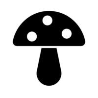 Mushroom silhouette icon. Ingredient. . vector