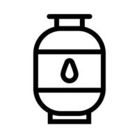 Gas cylinder icon. Propane gas storage. Gas for household use. vector