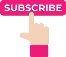 Subscribe Click Button vector