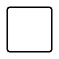 Simple square shape icon. vector