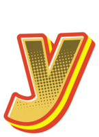 Comic Halftone Alphabet Letter and Number png