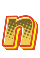 Comic Halftone Alphabet Letter and Number png