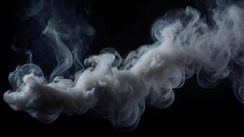 smoke, fog, haze , on a completely black background for overlaying the screen photo