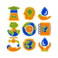 Earth Day Element Illustration vector