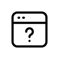 Simple Online Quiz icon. The icon can be used for websites, print templates, presentation templates, illustrations, etc vector