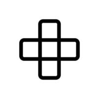 Simple Crossword icon. The icon can be used for websites, print templates, presentation templates, illustrations, etc vector