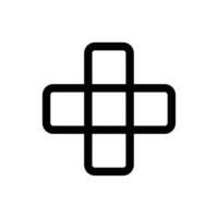 Simple Crossword icon. The icon can be used for websites, print templates, presentation templates, illustrations, etc vector