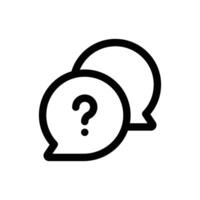 Simple Question icon. The icon can be used for websites, print templates, presentation templates, illustrations, etc vector