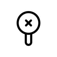 Simple Wrong icon. The icon can be used for websites, print templates, presentation templates, illustrations, etc vector