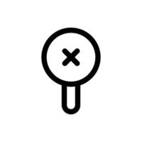 Simple Wrong icon. The icon can be used for websites, print templates, presentation templates, illustrations, etc vector