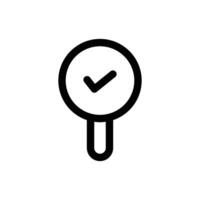 Simple Correct icon. The icon can be used for websites, print templates, presentation templates, illustrations, etc vector