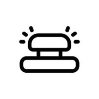 Simple Bell Button icon. The icon can be used for websites, print templates, presentation templates, illustrations, etc vector
